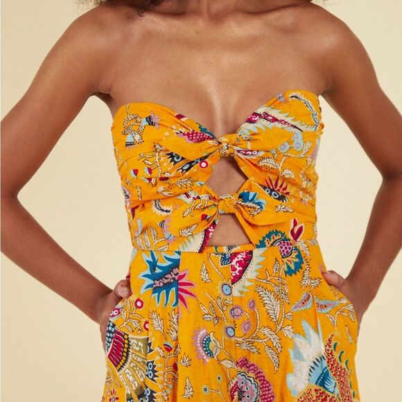 Charina Sarte Talaia Ribbon Strapless Jumpsuit, NWT, Size L - Picture 10 of 16